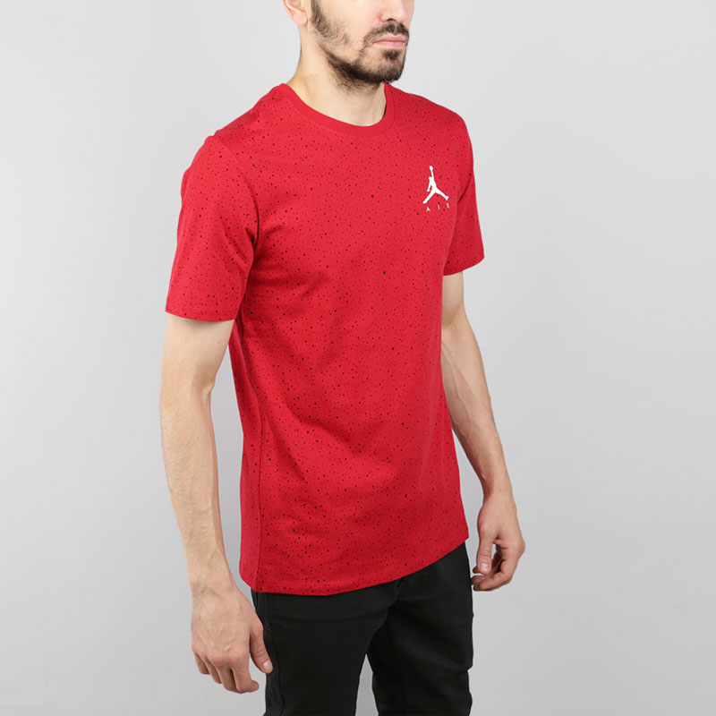 мужская красная футболка Jordan Speckle Tee 878407-687 - цена, описание, фото 2