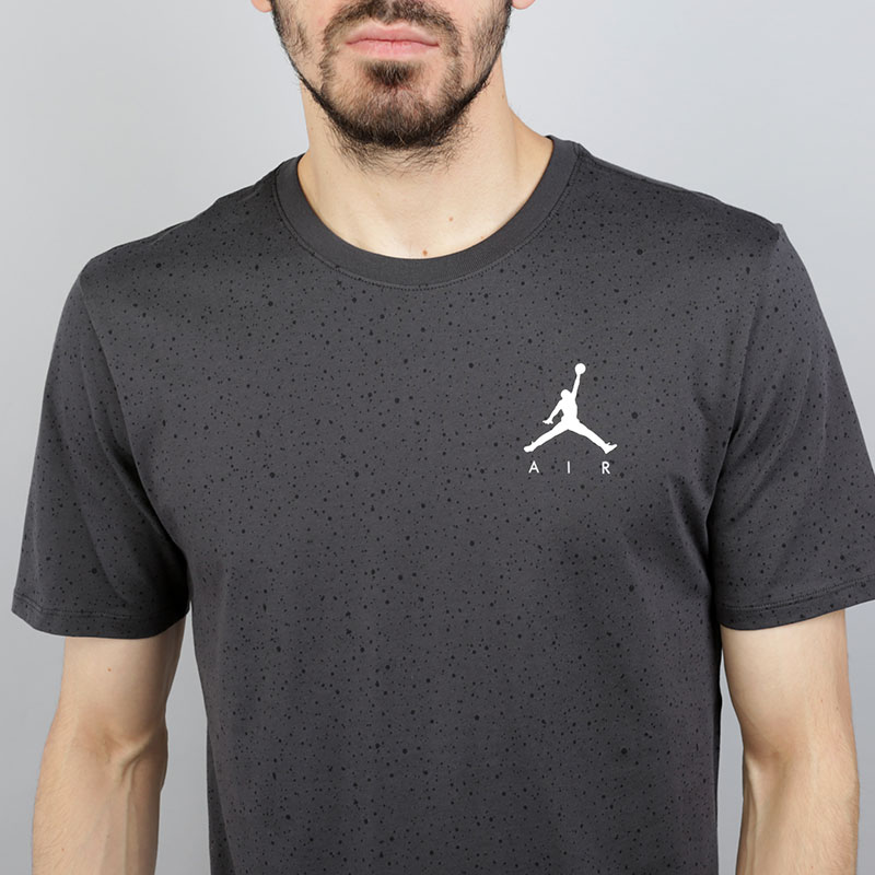мужская серая футболка Jordan Speckle Tee 878407-060 - цена, описание, фото 4