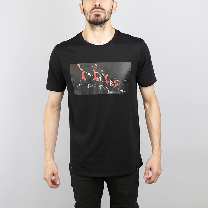 мужская черная футболка Jordan Dry Flight Photo Tee 878382-010 - цена, описание, фото 1