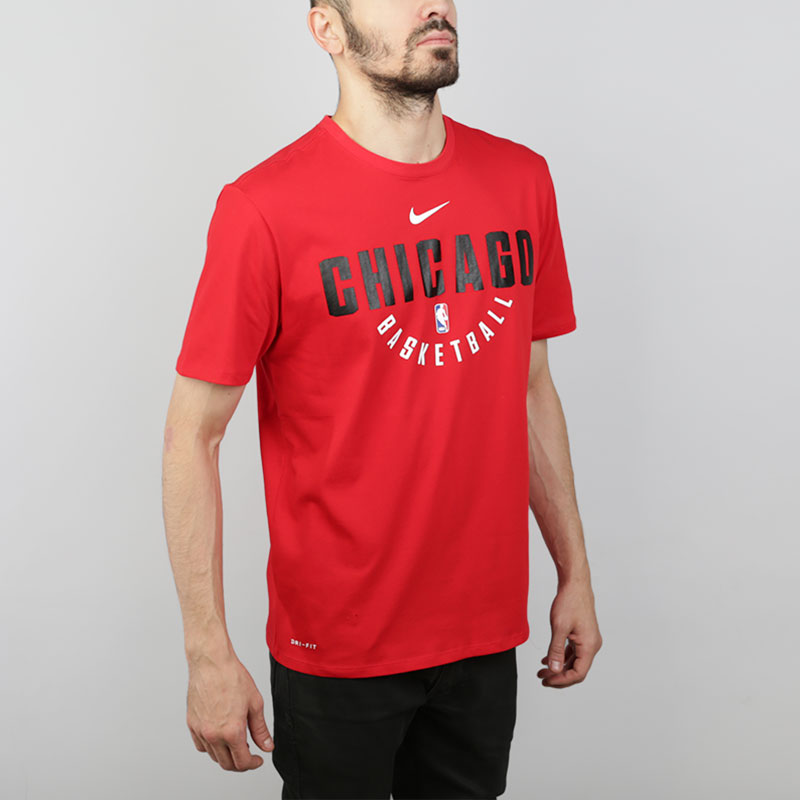 мужская красная футболка Nike T-shirt Chicago Bulls 927547-657 - цена, описание, фото 2