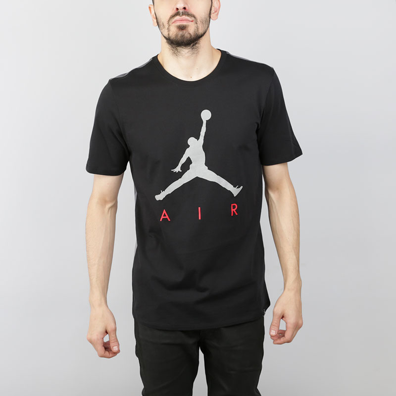 мужская черная футболка Jordan Jumpman Air AA0679-014 - цена, описание, фото 1