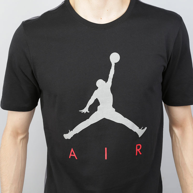 мужская черная футболка Jordan Jumpman Air AA0679-014 - цена, описание, фото 2