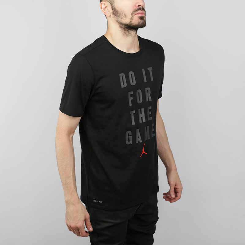 мужская черная футболка Jordan “Do It for the Game” 878388-010 - цена, описание, фото 2