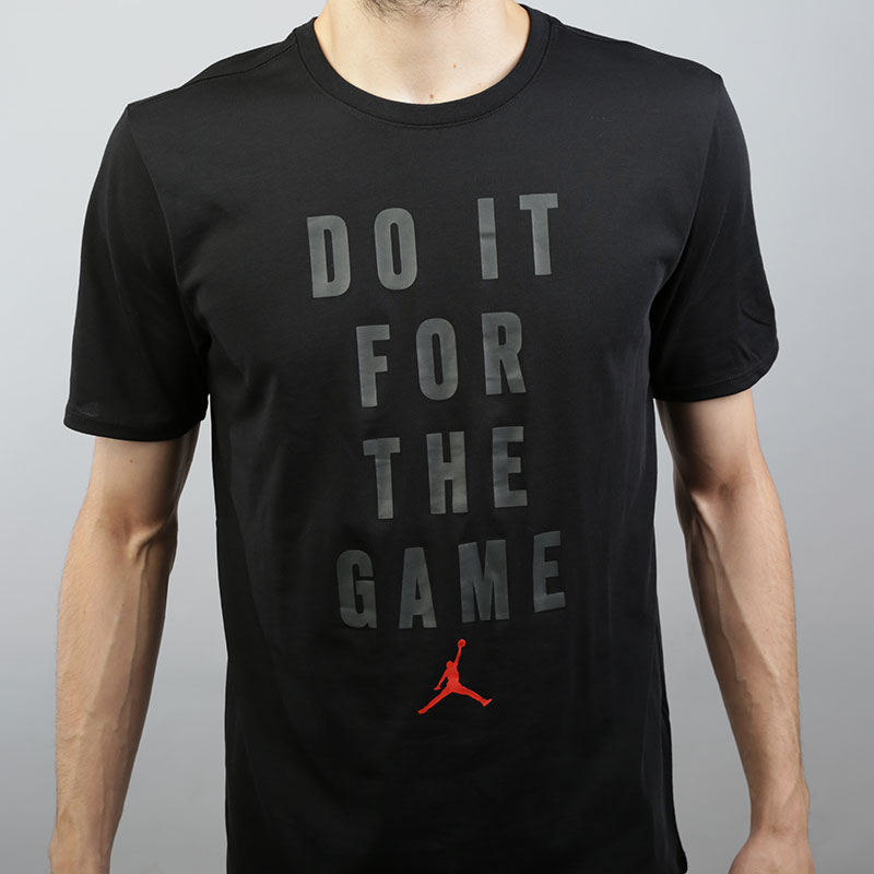 мужская черная футболка Jordan “Do It for the Game” 878388-010 - цена, описание, фото 4