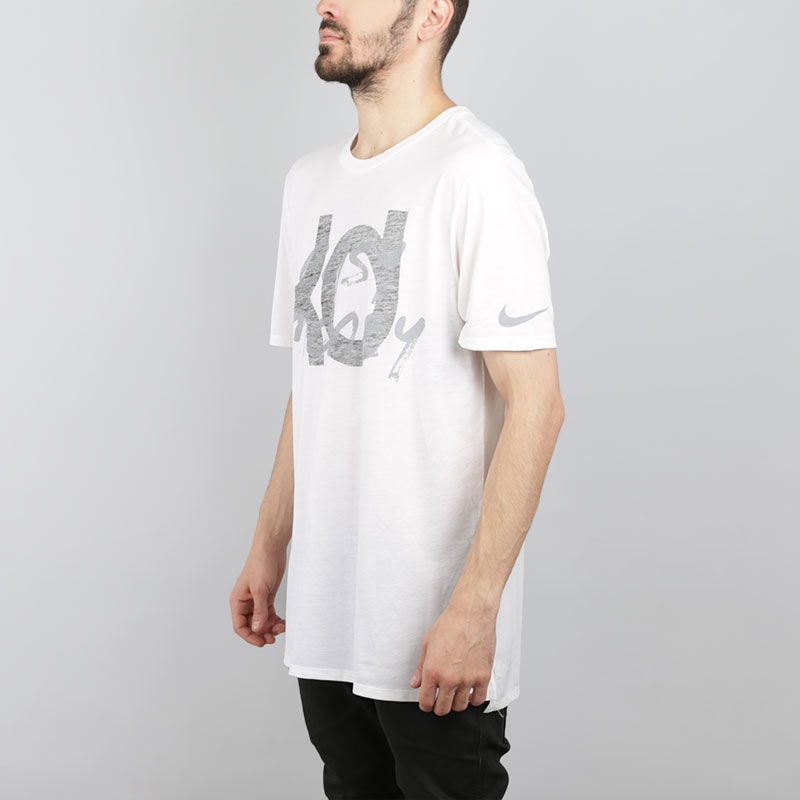 мужская белая футболка Nike Dry KD 882168-100 - цена, описание, фото 3