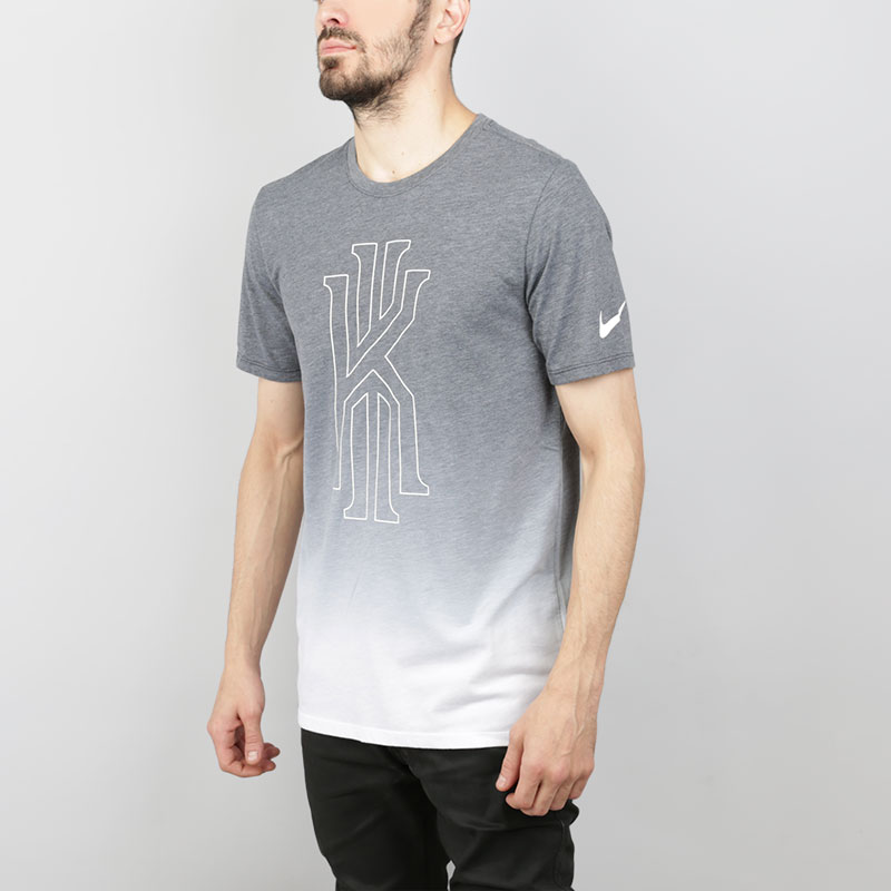 мужская серая футболка Nike Dry Kyrie 882178-100 - цена, описание, фото 3