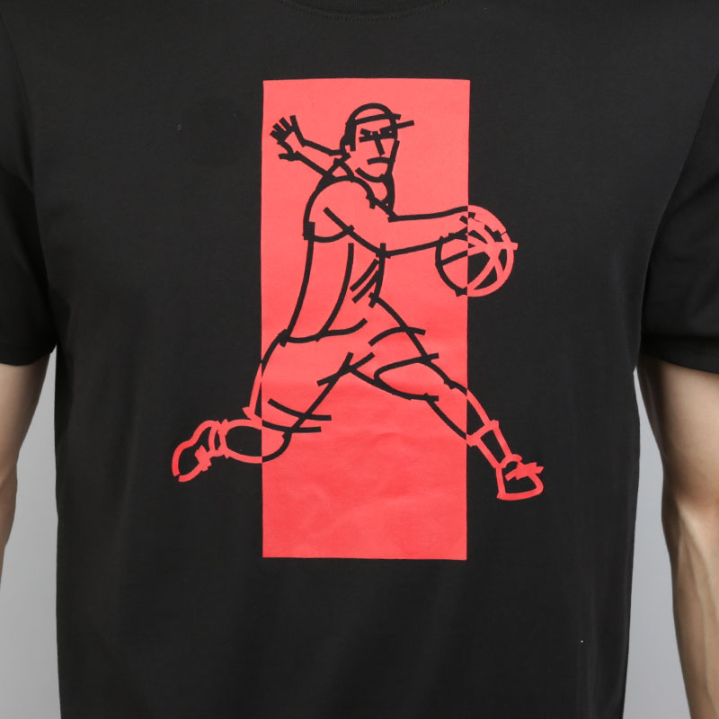 мужская черная футболка Nike Dry Kyrie 882180-010 - цена, описание, фото 2
