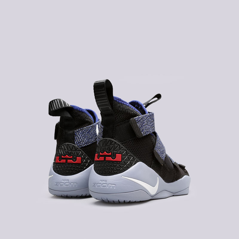 мужские черные баскетбольные кроссовки Nike Lebron Soldier XI 897644-005 - цена, описание, фото 3