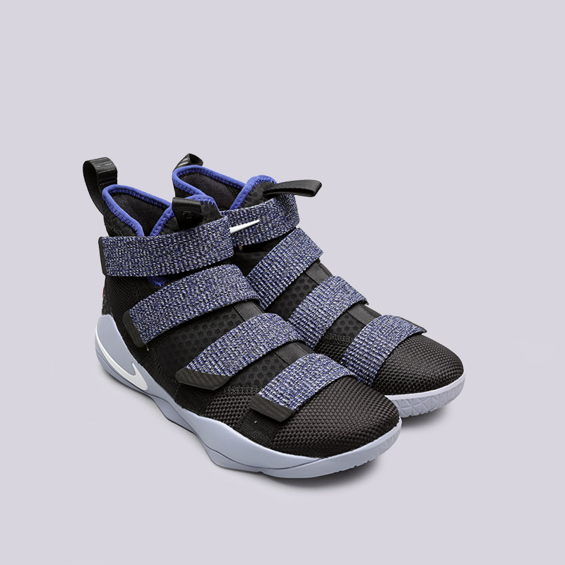 мужские черные баскетбольные кроссовки Nike Lebron Soldier XI 897644-005 - цена, описание, фото 4