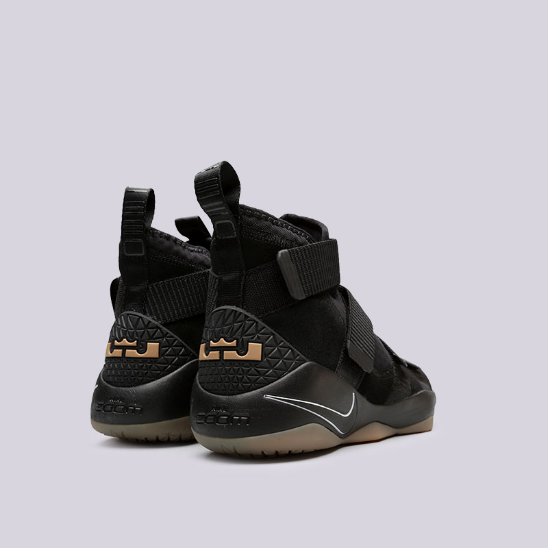мужские черные баскетбольные кроссовки Nike Lebron Soldier XI 897644-007 - цена, описание, фото 3