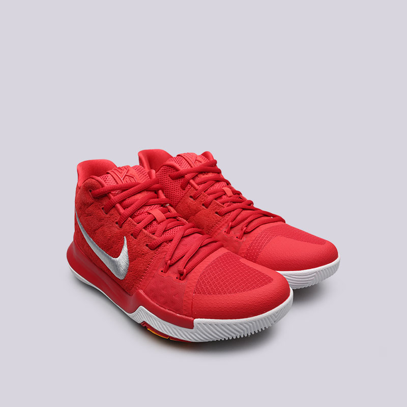 мужские красные баскетбольные кроссовки Nike Kyrie 3 852395-601 - цена, описание, фото 4