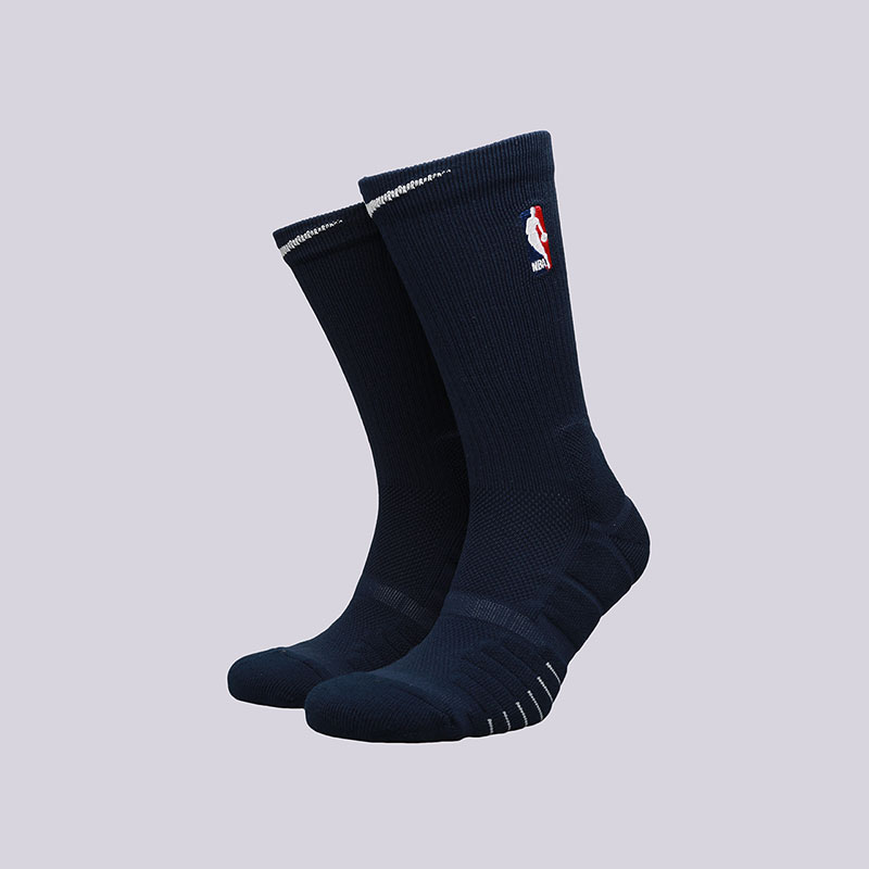 мужские синие носки Nike Elite Quick Crew SX7037-420 - цена, описание, фото 1