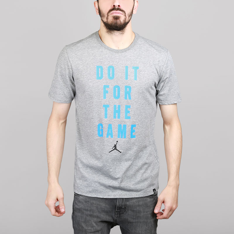 мужская серая футболка Jordan “Do It for the Game” 878388-091 - цена, описание, фото 2