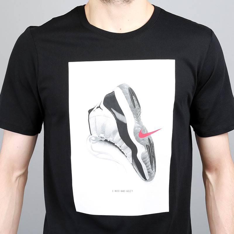 мужская черная футболка Jordan AJ11 CNXN 914459-010 - цена, описание, фото 3