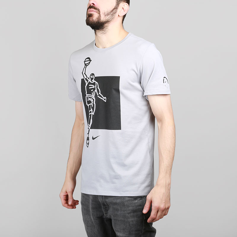 мужская серая футболка Nike Dry KD 882166-012 - цена, описание, фото 1