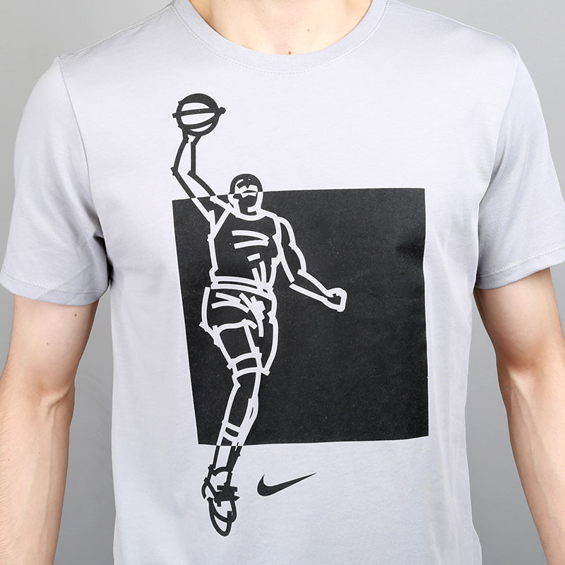 мужская серая футболка Nike Dry KD 882166-012 - цена, описание, фото 3