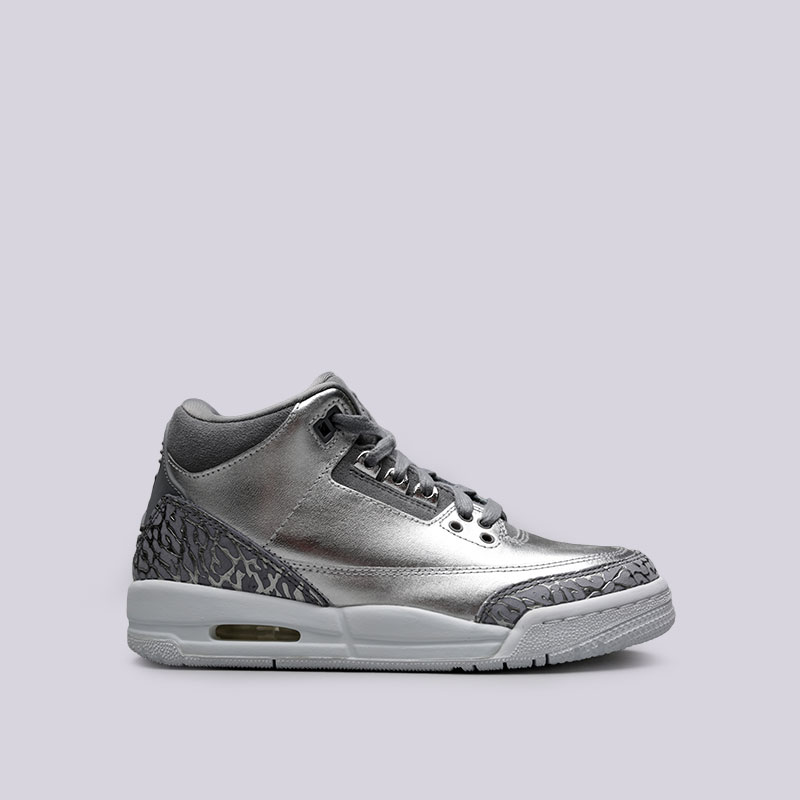 женские серебряные кроссовки Jordan III Retro Prem HC AA1243-020 - цена, описание, фото 1