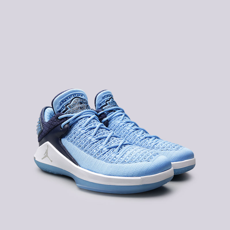 мужские голубые баскетбольные кроссовки Jordan XXXII Low AA1256-401 - цена, описание, фото 4