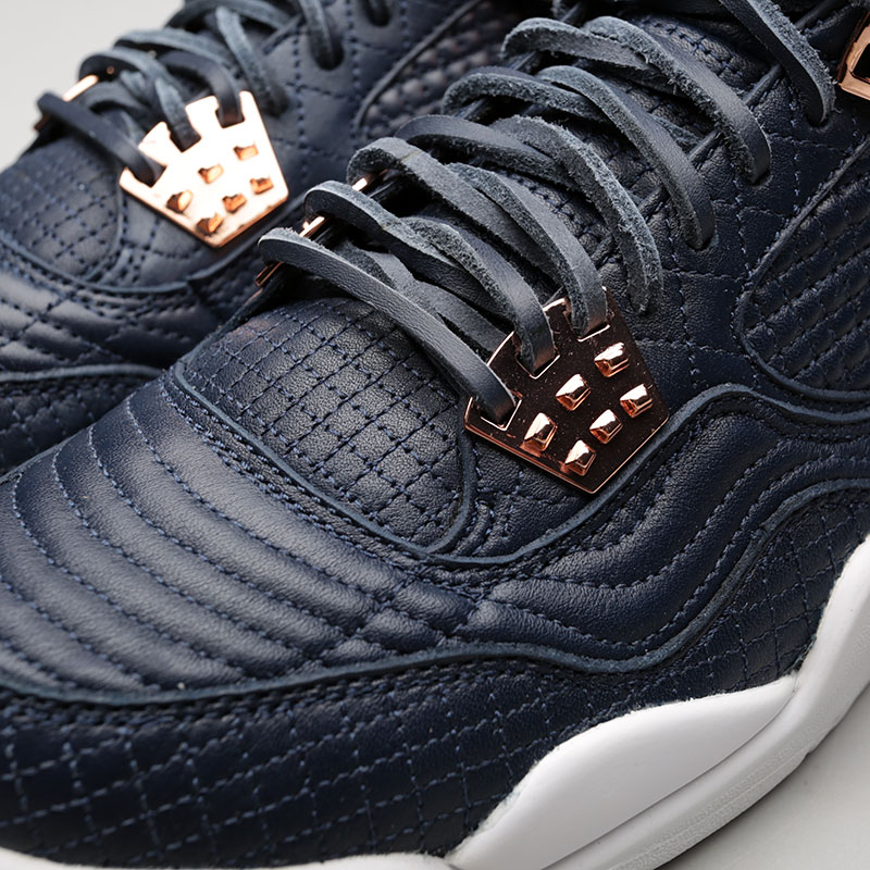 мужские синие кроссовки Jordan IV Retro Premium 819139-402 - цена, описание, фото 5