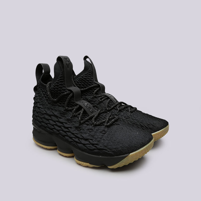 мужские черные баскетбольные кроссовки Nike Lebron XV 897648-001 - цена, описание, фото 4