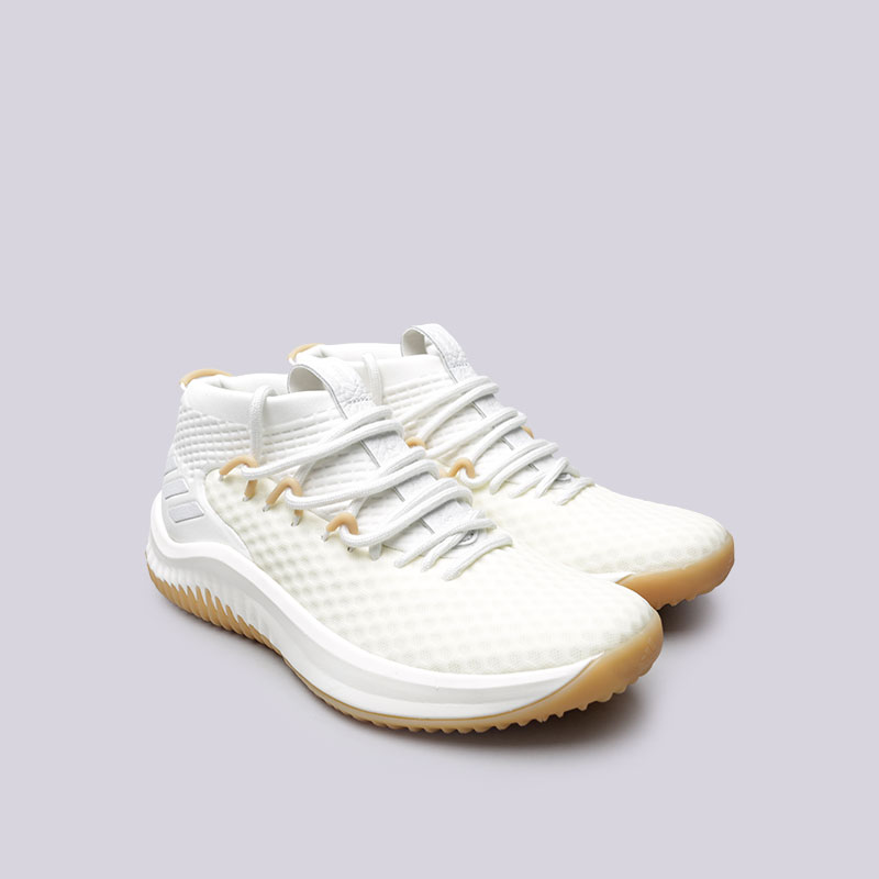 мужские бежевые баскетбольные кроссовки adidas Dame 4 BY4496 - цена, описание, фото 4