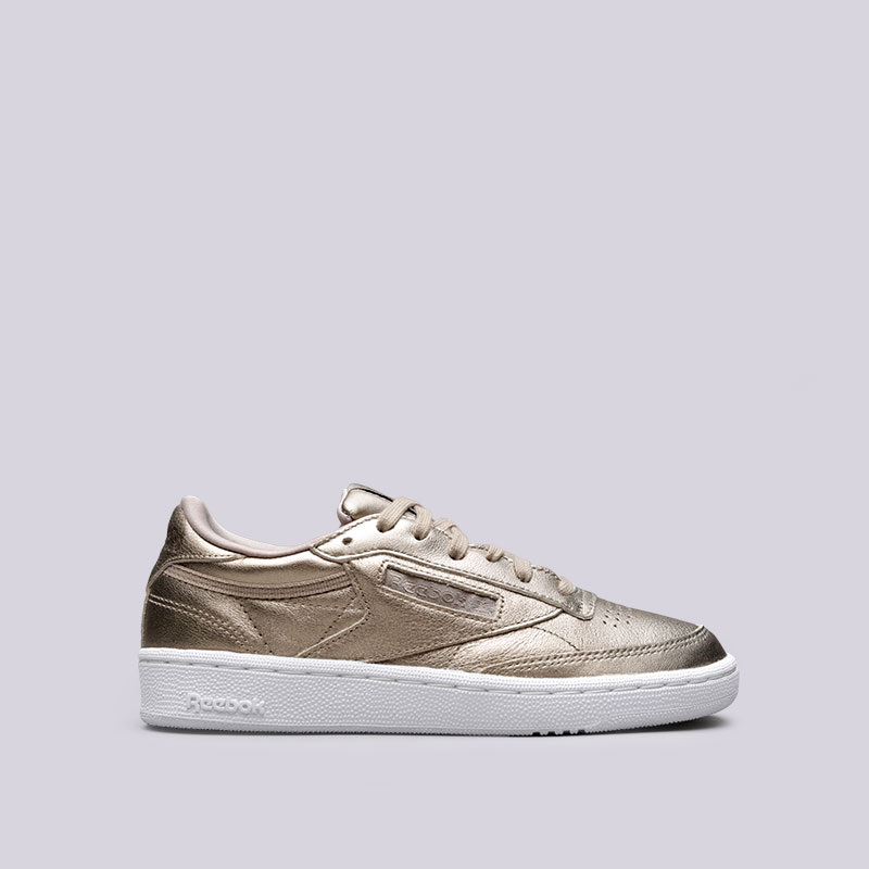 женские золотые кроссовки Reebok Club C 85 Melted Metal BS7901 - цена, описание, фото 1