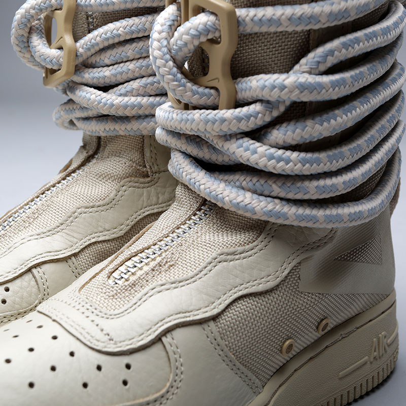 женские бежевые кроссовки Nike WMNS SF Air Force 1 Hi AA3965-200 - цена, описание, фото 5