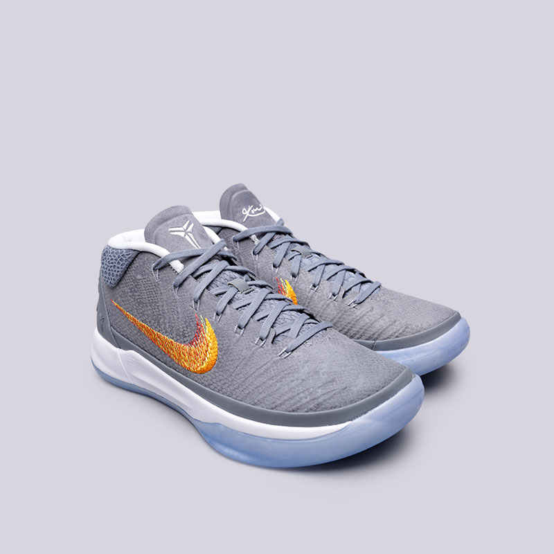 мужские серые баскетбольные кроссовки  Nike Kobe A.D. 922482-005 - цена, описание, фото 4