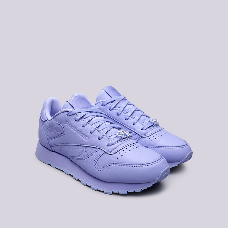 женские фиолетовые кроссовки Reebok Classic Leather L BS7913 - цена, описание, фото 4