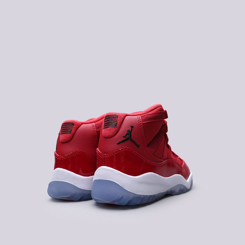 детские красные кроссовки Jordan 11 Retro BP 378039-623 - цена, описание, фото 3