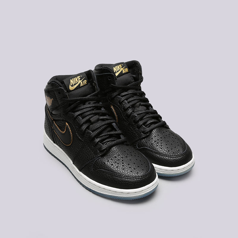 женские черные кроссовки Jordan 1 Retro High OG BG 575441-031 - цена, описание, фото 3