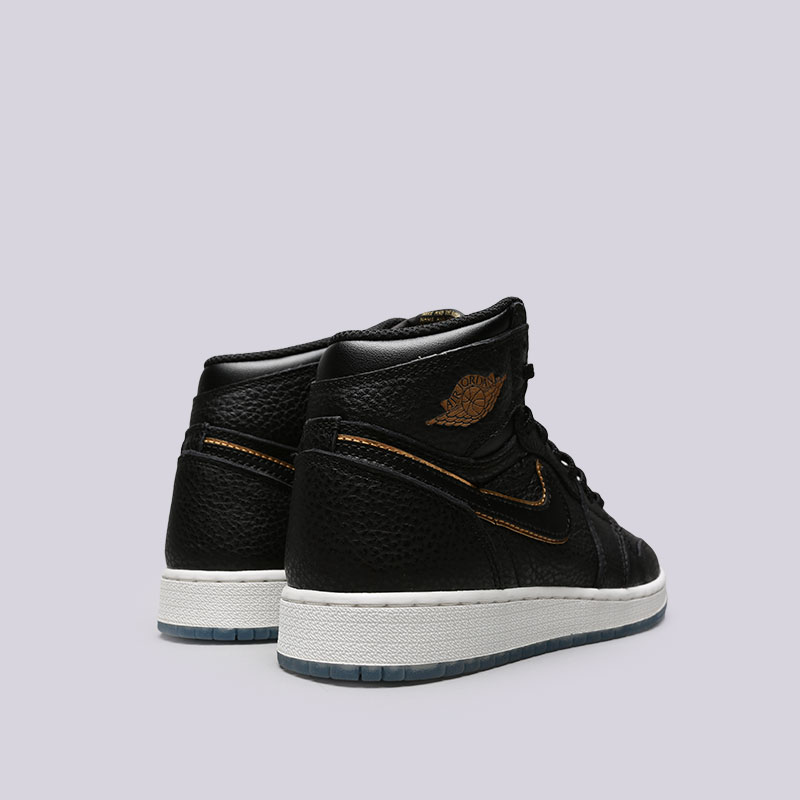 женские черные кроссовки Jordan 1 Retro High OG BG 575441-031 - цена, описание, фото 5