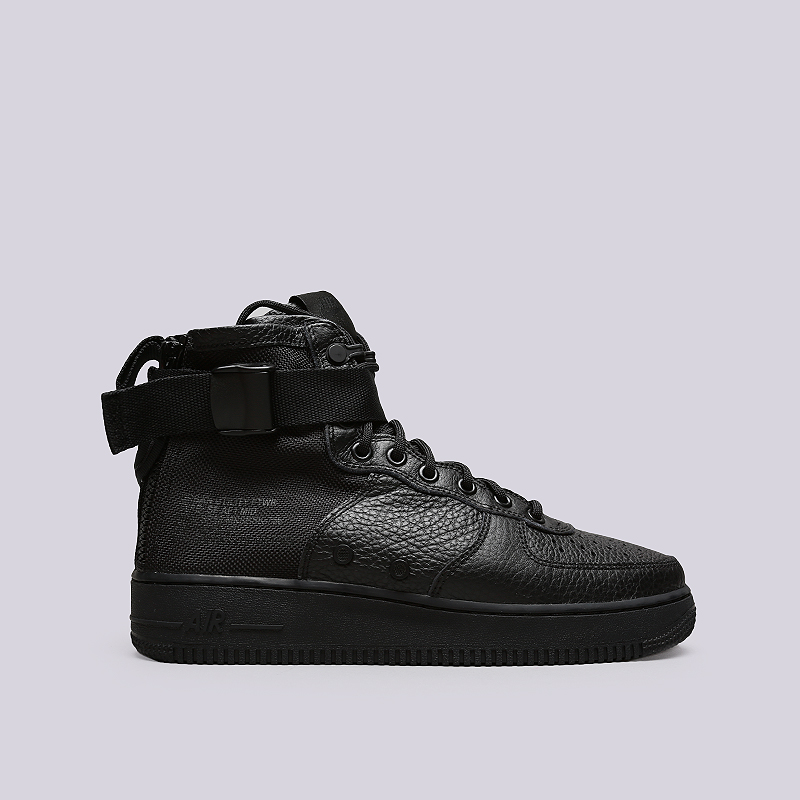 black nike air force 1 mid