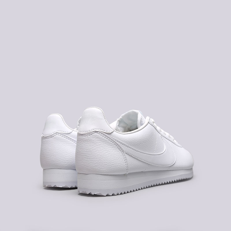мужские белые кроссовки Nike Classic Cortez Leather 749571-111 - цена, описание, фото 3