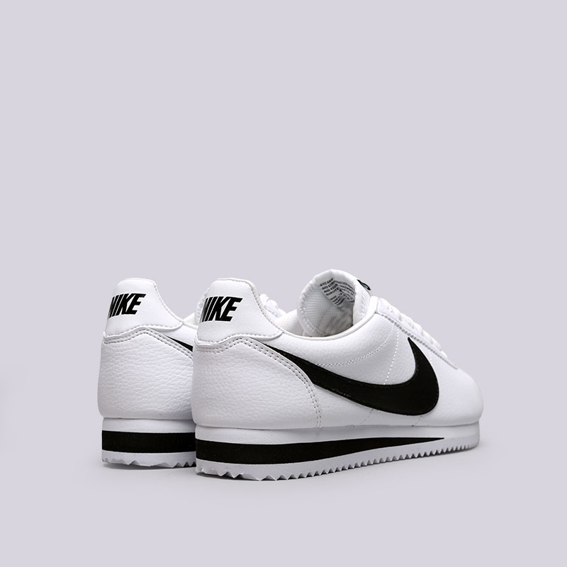 мужские белые кроссовки Nike Classic Cortez Leather 749571-100 - цена, описание, фото 3