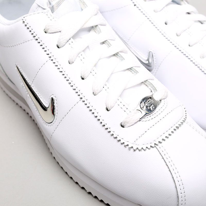 мужские белые кроссовки Nike Cortez Basic Jewel 833238-101 - цена, описание, фото 4