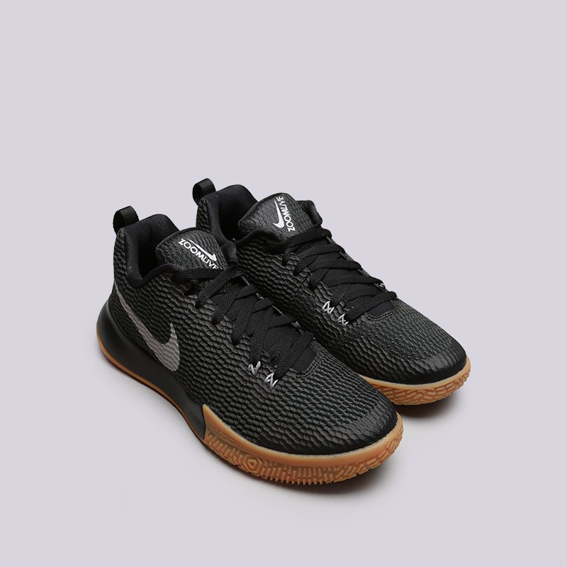 мужские черные баскетбольные кроссовки Nike Zoom Live II AH7566-001 - цена, описание, фото 4