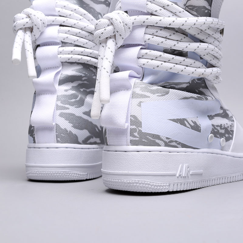 мужские белые кроссовки Nike SF Air Force 1 Hi PRM AA1130-100 - цена, описание, фото 3