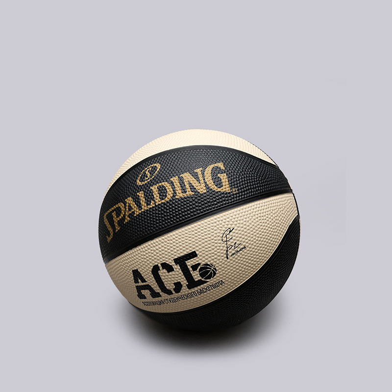 

Мяч №3 Spalding, Чёрный;бежевый, ACB GB Replica