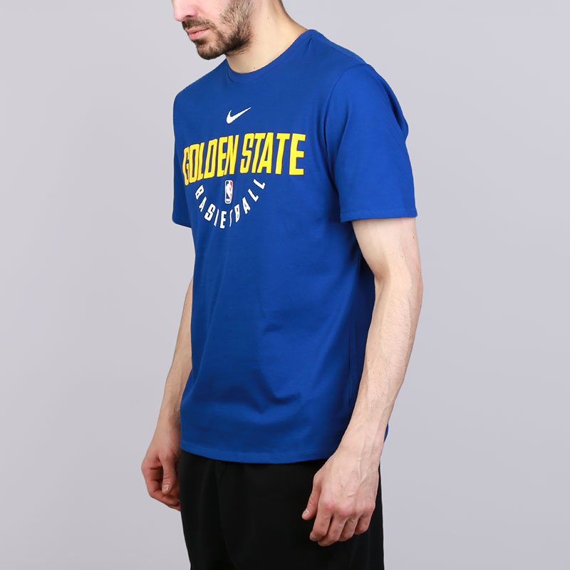 мужская синяя футболка Nike Golden State Warriors 927872-495 - цена, описание, фото 3
