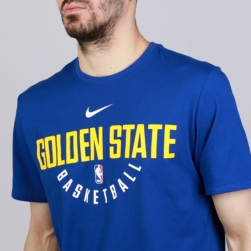 мужская синяя футболка Nike Golden State Warriors 927872-495 - цена, описание, фото 2