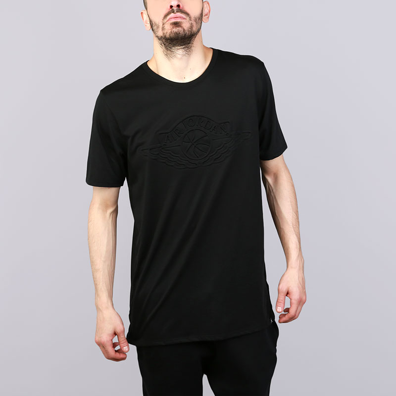 мужская черная футболка Jordan M Jsw Tee Drptl Emboss Logo 907969-010 - цена, описание, фото 1