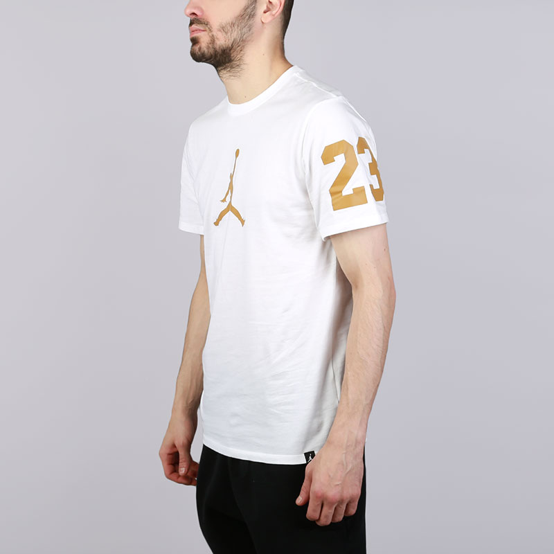 мужская белая футболка Jordan JSW AJ1381-101 - цена, описание, фото 3