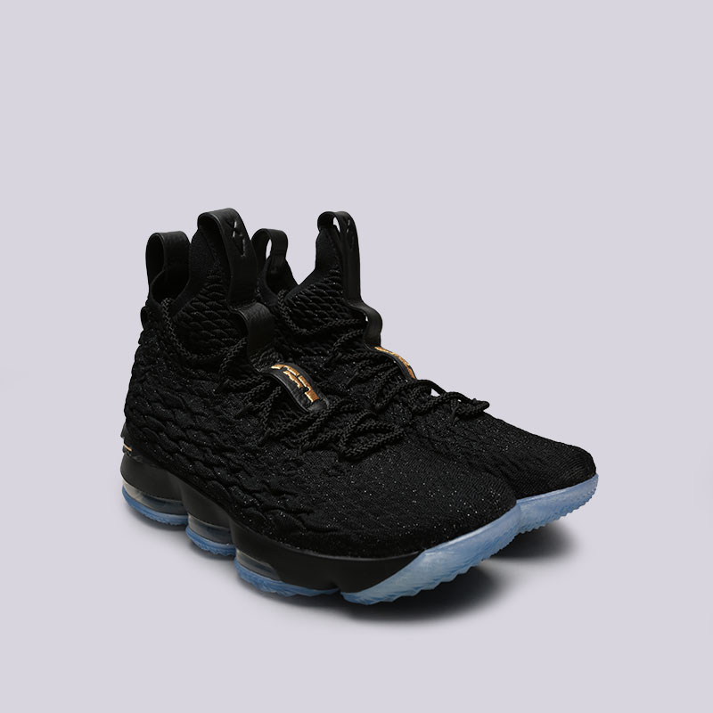 мужские черные баскетбольные кроссовки Nike Lebron XV 897648-006 - цена, описание, фото 3