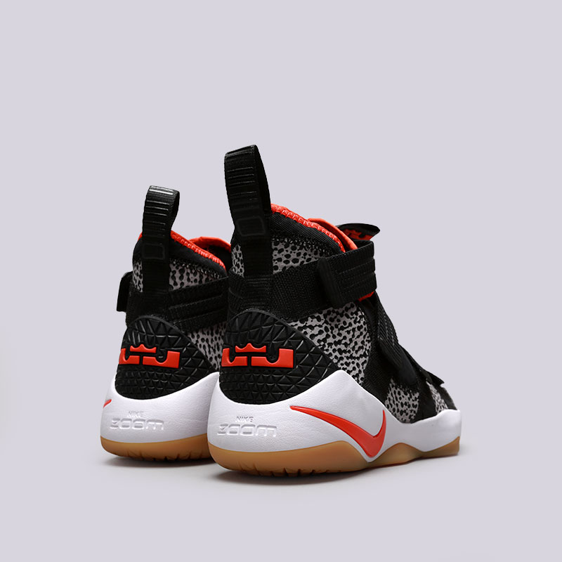 мужские черные баскетбольные кроссовки Nike Lebron Soldier XI SFG 897646-006 - цена, описание, фото 4
