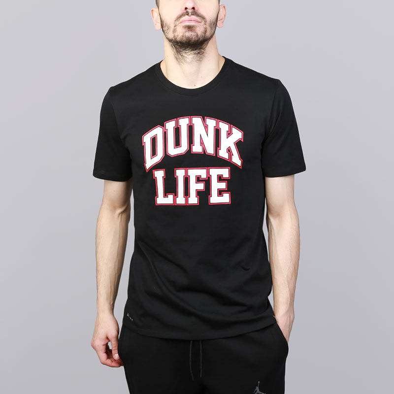 мужская черная футболка Jordan Rise Dunk Life Basketball 895177-011 - цена, описание, фото 1