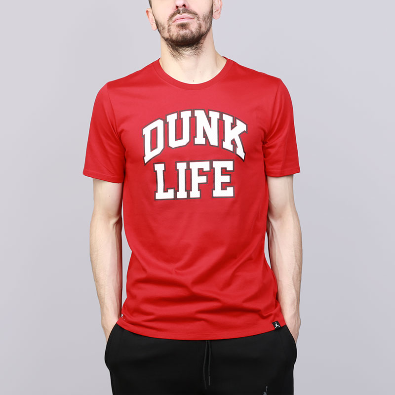 мужская красная футболка Jordan Rise Dunk Life Basketball 895177-687 - цена, описание, фото 1