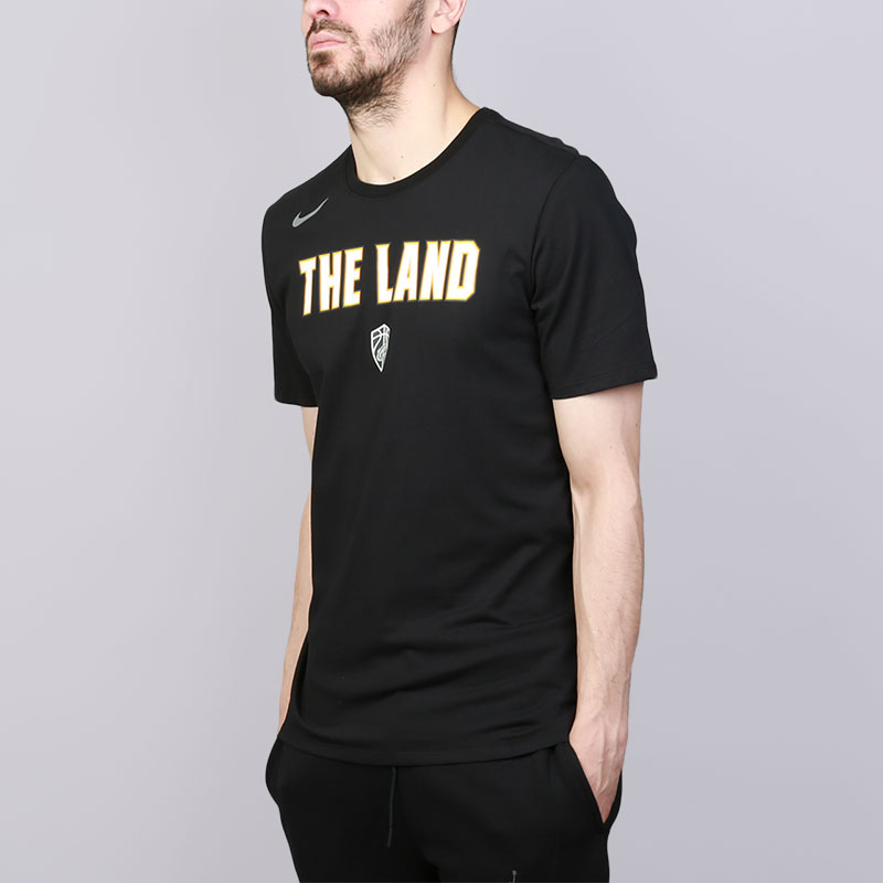мужская черная футболка Nike Cleveland Cavaliers City Edition 890831-010 - цена, описание, фото 3