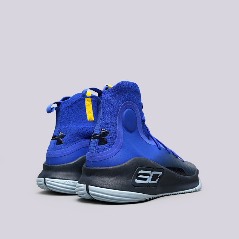 мужские синие баскетбольные кроссовки Under Armour UA Curry 4 1298306-401 - цена, описание, фото 4
