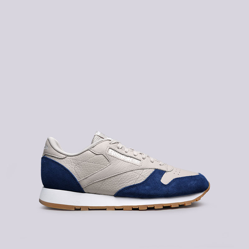 мужские бежевые кроссовки Reebok Classic Leather GI BS9745 - цена, описание, фото 1